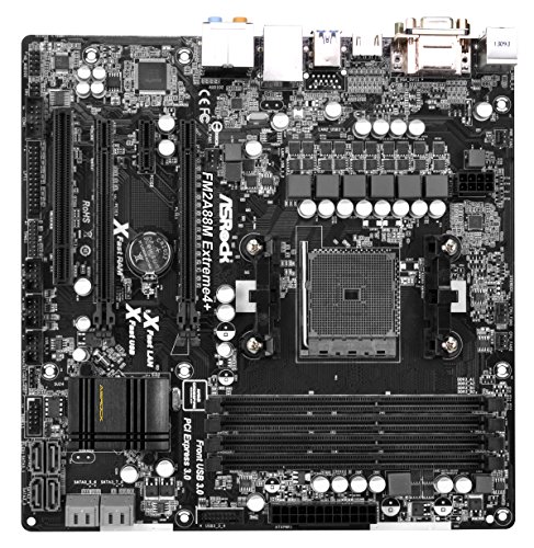 Comprar Asrock FM2A88M Extreme4+ - Placa base micro-ATX (Socket FM2+, AMD A88X, 8 puertos SATA III, 4 módulos de memoria DDR3, DVI-D, HDMI, 4 puertos USB 3.0) al mejor precio