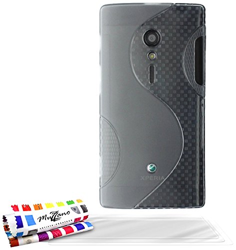 Comprar Muzzano F58S13-8084038 - Funda para Sony Xperia Ion + 3 protecciónes de pantalla, color gris al mejor precio