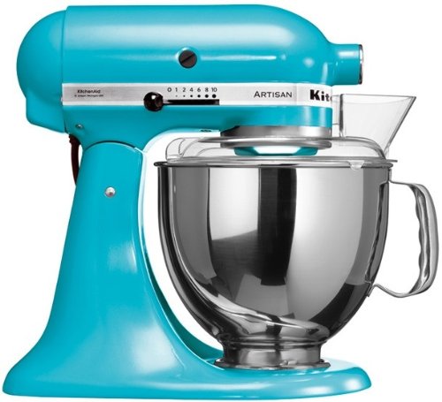 Comprar KitchenAid 5KSM150PSECL - Batidora amasadora con cabeza inclinable, color azul al mejor precio