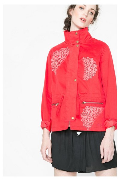 Comprar Desigual - Mujer - Chaqueta roja de primavera - Lody - Size 38 al mejor precio