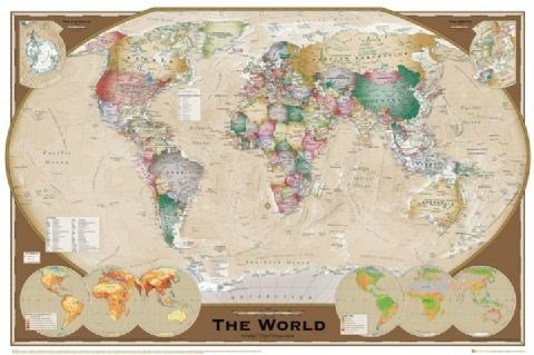 Comprar GB eye, Mapa del Mundo Tripel Projection, Maxi Poster, 61x91.5cm al mejor precio