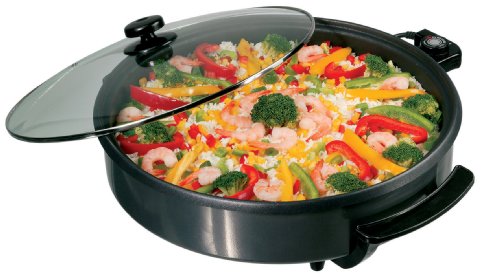 Comprar Bomann PP 1291 CB - Sartén eléctrica con tapa de cristal, diámetro 38 cm, 1400 W, color negro al mejor precio