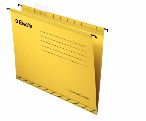 Comprar Esselte Pendaflex - Carpeta con ganchos para colgar (tamaño folio, 25 unidades), color amarillo al mejor precio