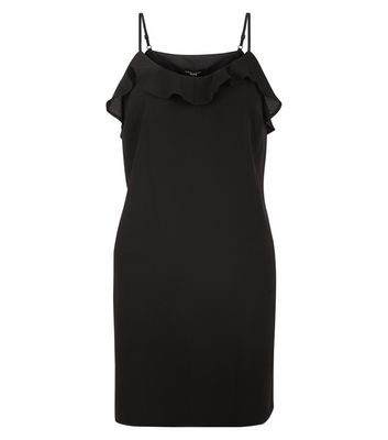Comprar Petite Black Frill Slip Dress al mejor precio