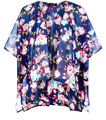 Comprar Teens Blue Floral Print Kimono al mejor precio