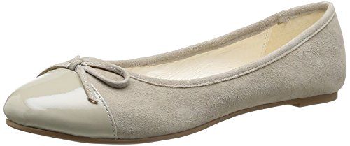 Comprar Buffalo London 213-2660 KID SUEDE PATENT LEA 152272 - Bailarinas de cuero para mujer, color gris, talla 40 al mejor precio