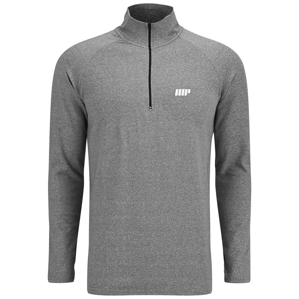 Comprar Myprotein Men's Performance Long Sleeve 1/4 Zip Top, Grey Marl, XL al mejor precio