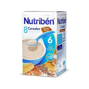 Comprar Papilla Nutribén 8 Cereales con Galleta María 600 g. al mejor precio