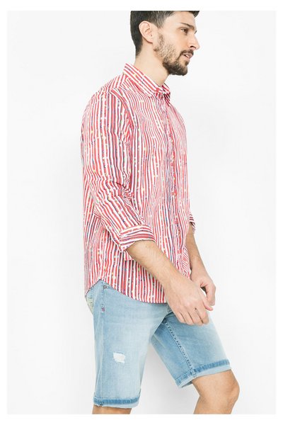 Comprar Desigual - Hombre - Camisa a rayas rojas y topos - Manolovic - Size S al mejor precio