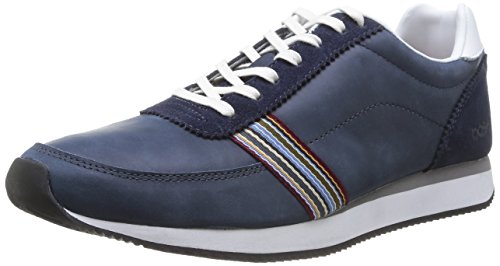 Comprar Base London Swerve - Zapatillas de deporte de cuero para hombre azul Bleu (Softy Navy) 42 al mejor precio