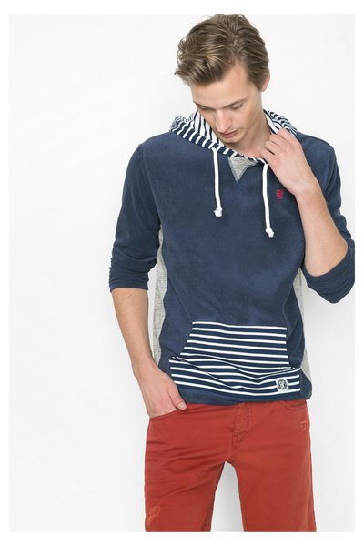 Comprar Desigual - Hombre - Sudadera azul marino con capucha - Marte - Size M al mejor precio
