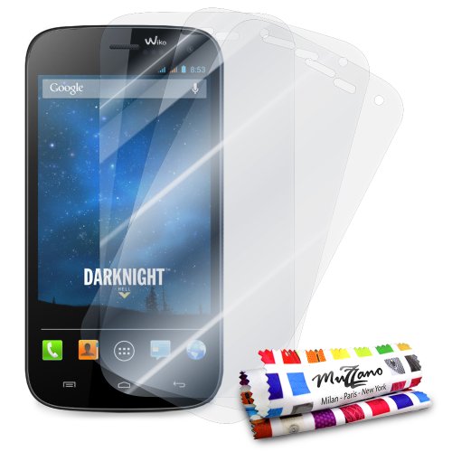 Comprar Muzzano 3 protecciónes de Pantalla transparentes para WIKO DARKNIGHT 