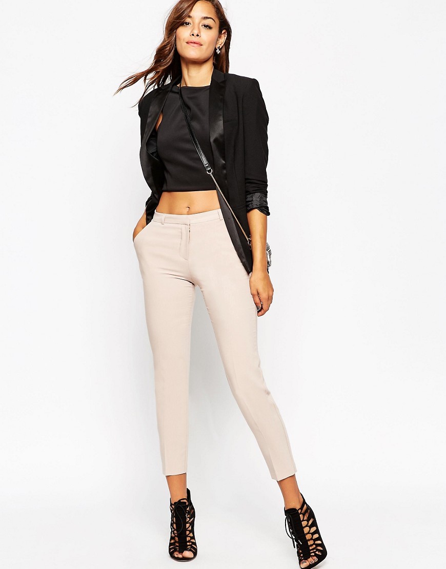 Comprar Pantalones pitillo tobilleros en crepé de ASOS al mejor precio