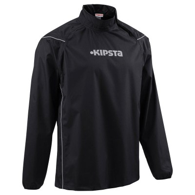Comprar Cortaviento impermeable de rugby adulto negro y gris KIPSTA al mejor precio
