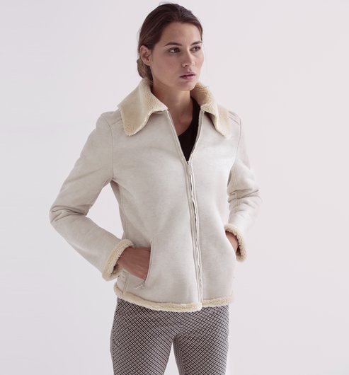 Comprar Cazadora estilo piel carnero al mejor precio