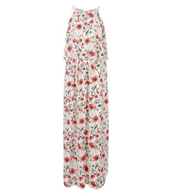 Comprar Parisian White Floral Print Layered Maxi Dress al mejor precio