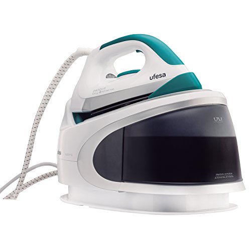 Comparar mejores precios Ufesa Optima PL1500 - Centro de planchado, 2400 W, 100 g de vapor continuo, 1,7 l, depósito extraíble con descuentos Comprar Ufesa Optima PL1500 - Centro de planchado, 2400 W, 100 g de vapor continuo, 1,7 l, depósito extraíble al mejor precio