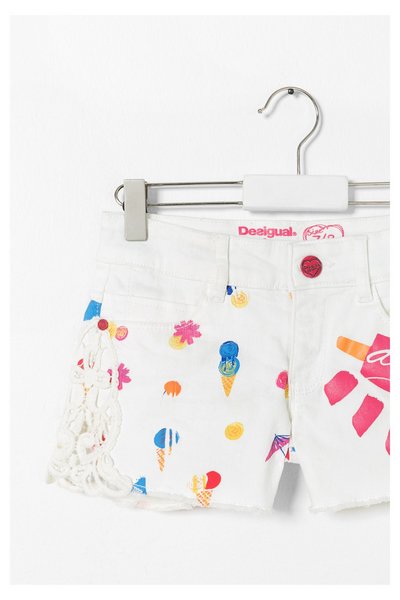 Comprar Desigual - Mujer - Shorts blancos para niña - Bordonaba - Size 9/10 al mejor precio