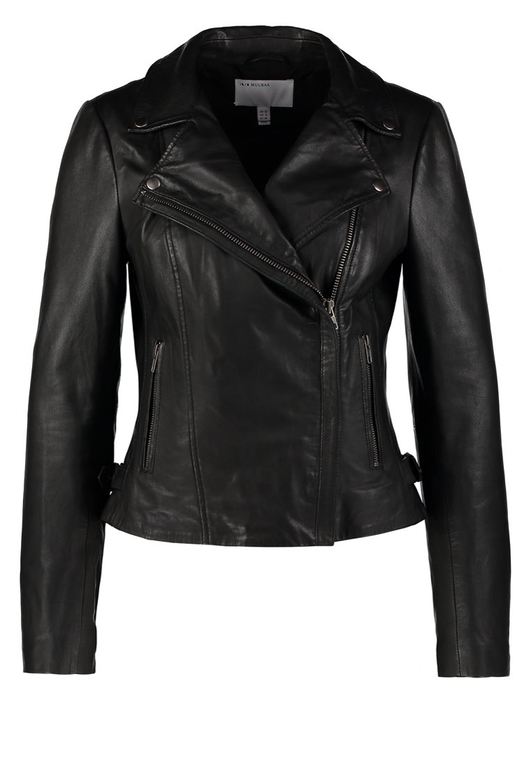 Comprar muubaa ROSARIO BIKER Chaqueta de cuero black al mejor precio