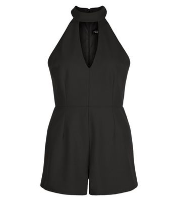 Comprar Petite Black Crepe Playsuit al mejor precio