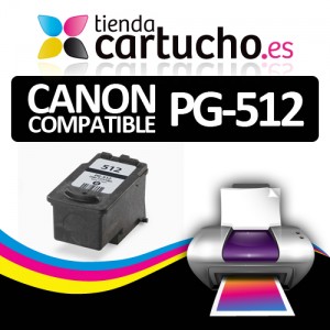 Comprar CARTUCHO COMPATIBLE CANON PG-512 NEGRO ALTA CAPACIDADCARTUCHO COMPATIBLE CANON PG-512 NEGRO ALTA CAPACIDAD al mejor precio