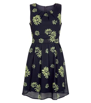 Comprar Apricot Yellow Daisy Print Skater Dress al mejor precio