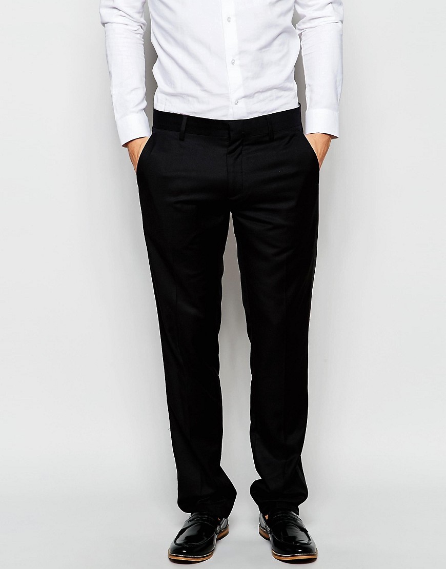 Comprar Pantalones de esmoquin de corte slim con refuerzos de efecto cuero de Antony Morato al mejor precio