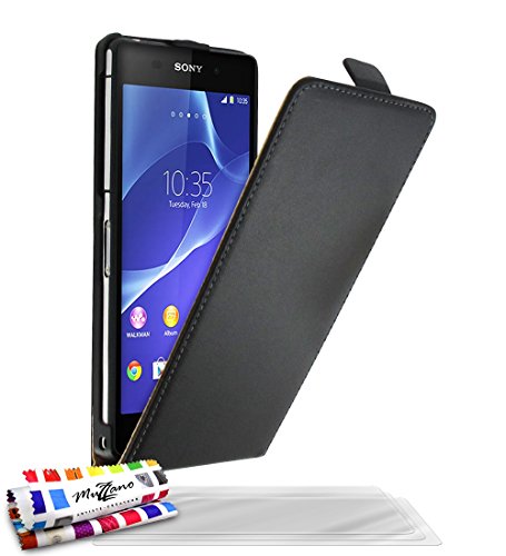 Comprar Muzzano F292749 - Funda para Sony Xperia Z2, incluye 3 protectores de pantalla, color negro al mejor precio