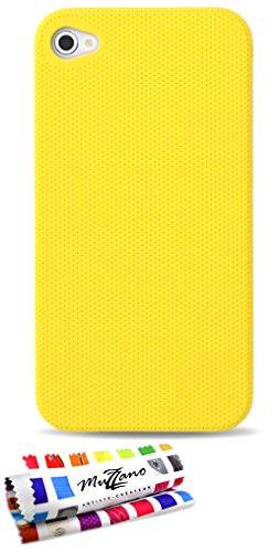 Comprar Muzzano F20155 - Funda para Apple iPhone 4, color amarillo al mejor precio