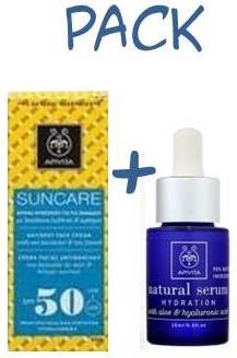 Comprar Apivita serum hidratante 15 ml + REGALO crema facial solar  antimanchas  spf 50 50 ml al mejor precio