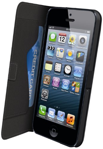 Comparar mejores precios Muvit MUSLI0086 del Funda del tirón con Film Protector para iPhone 5 Negro con descuentos Comprar Muvit MUSLI0086 del Funda del tirón con Film Protector para iPhone 5 Negro al mejor precio