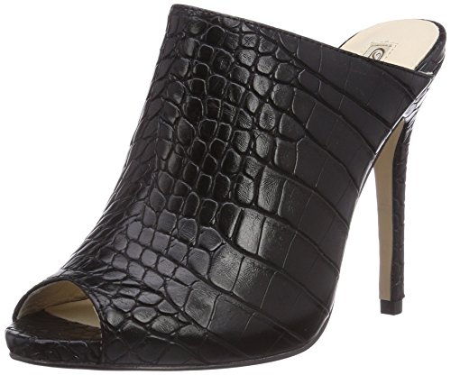 Comprar Buffalo London 313-7087 CROC PU - sandalias abiertas de material sintético mujer, color negro, talla 37 al mejor precio