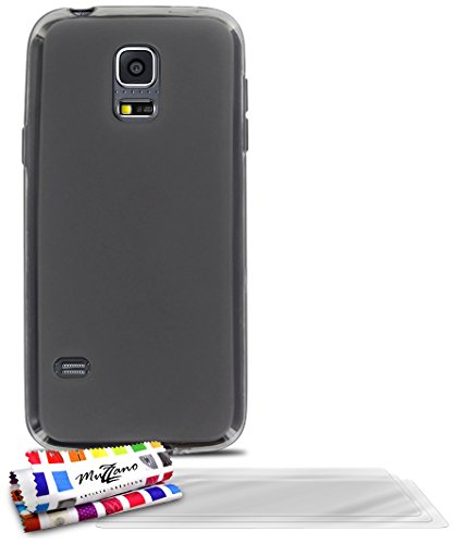 Comprar Muzzano F868130 - Funda para Samsung Galaxy S5 Mini, incluye 3 protecciones de pantalla, color gris al mejor precio