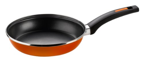 Comprar Monix Mandarina - Sartén 24 cm de acero esmaltado naranja con antiadherente Teflon® Classic. al mejor precio