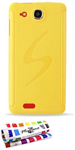 Comprar Muzzano F21434 - Funda para Alcatel One Touch Idol Ultra, color amarillo al mejor precio