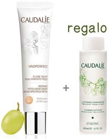 Comprar Caudalie vinoperfect fluido con color fps20 ligth 40ml + regalo Agua micelar 200 ml al mejor precio