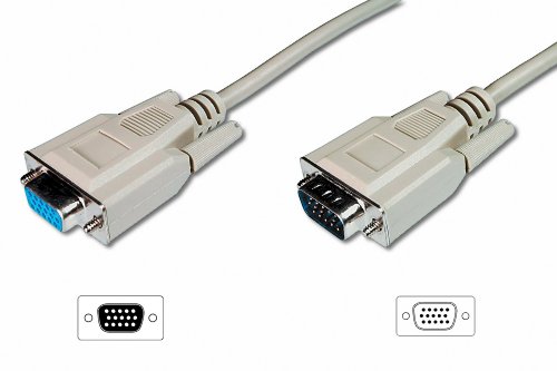 Comprar ASSMANN Electronic 2x HD15, 5m - cables VGA (5m, VGA (D-Sub), VGA (D-Sub), Macho/hembra, Níquel, Beige, Bolsa) al mejor precio