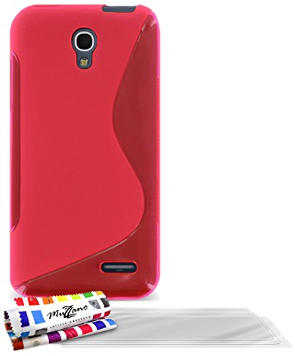 Comprar Muzzano F840706 - Funda para Alcatel Pop S3, incluye 3 protecciones de pantalla, color rosa al mejor precio