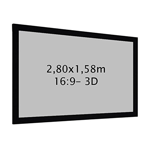 Comprar KIMEX 044-3216 Pantalla de proyección fija con marco 280x158 cm (16/9)- Tela 3D al mejor precio