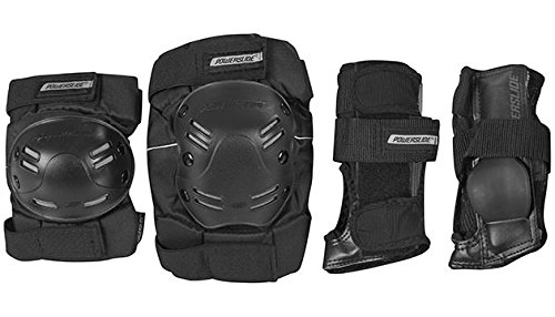 Comprar Powerslide Schoner Standard Tri-Pack - Conjunto de protecciones, color Negro, talla S al mejor precio