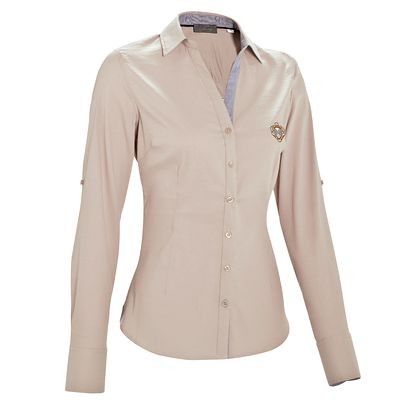 Comprar Camisa de manga larga equitación mujer PERFORMER 500 beige OKKSO SARL al mejor precio