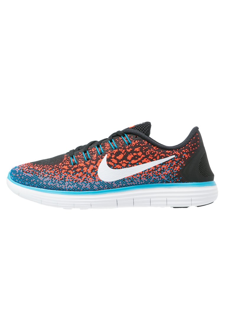 Comprar Nike Performance FREE RUN DISTANCE Zapatillas black/white/hyper orange/blue lagoon al mejor precio