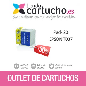 Comprar PACK 20 EPSON T037 PRECINTADOS SIN CAJAPACK 20 EPSON T037 PRECINTADOS SIN CAJA al mejor precio