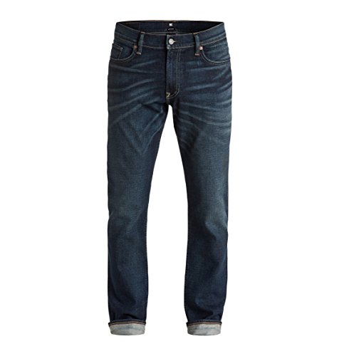 Comprar Vaqueros Dc Washed Straight Fit Dirty Worn (34 Cintura X 32 = Eu 50 , Azuloscuro) al mejor precio