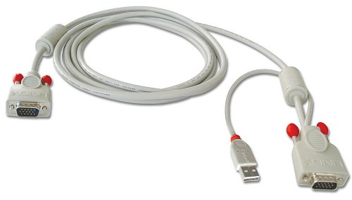 Comprar Lindy Combined KVM cable, 2m - Switch KVM (2m, 2m, Gris, USB-A, 2x HD15, Macho/Macho) al mejor precio
