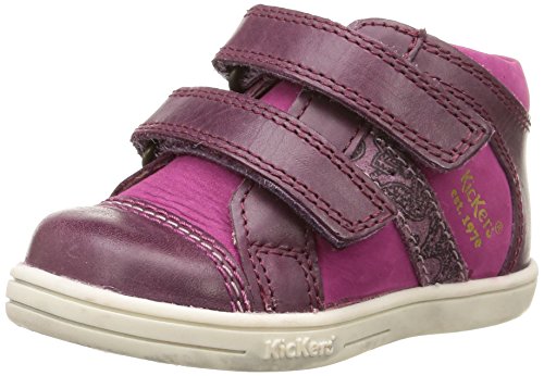 Comprar Kickers Trala - Zapatos primeros pasos para niña Morado Violet (Violet/Rose) 27 al mejor precio