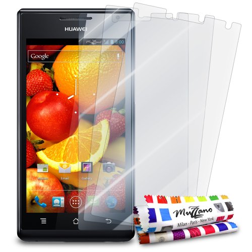 Comprar Muzzano 3 protecciónes de Pantalla transparentes para HUAWEI ASCEND P1  