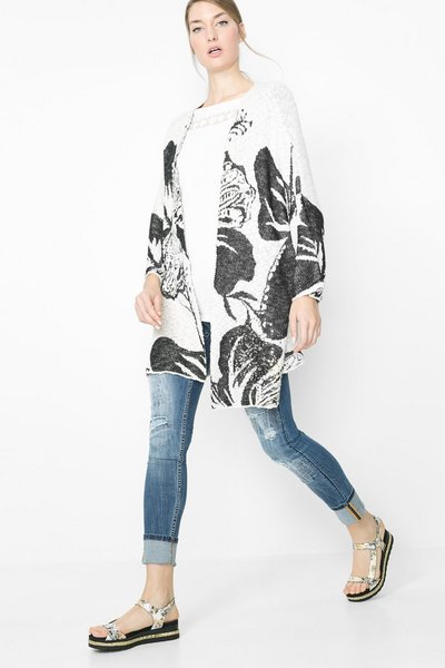 Comprar Desigual - Mujer - Cárdigan oversize de punto - Mykonos - Size L al mejor precio