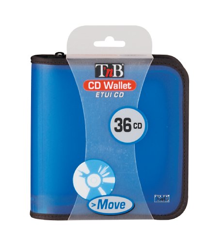 Comprar T'nB MOVE36BL funda para discos ópticos - fundas para discos ópticos (Azul, Polipropileno, 36 Discos) al mejor precio