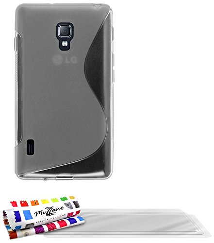 Comprar Muzzano F19270 - Funda para LG Optimus L7 II, incluye 3 protectores de pantalla, transparente al mejor precio